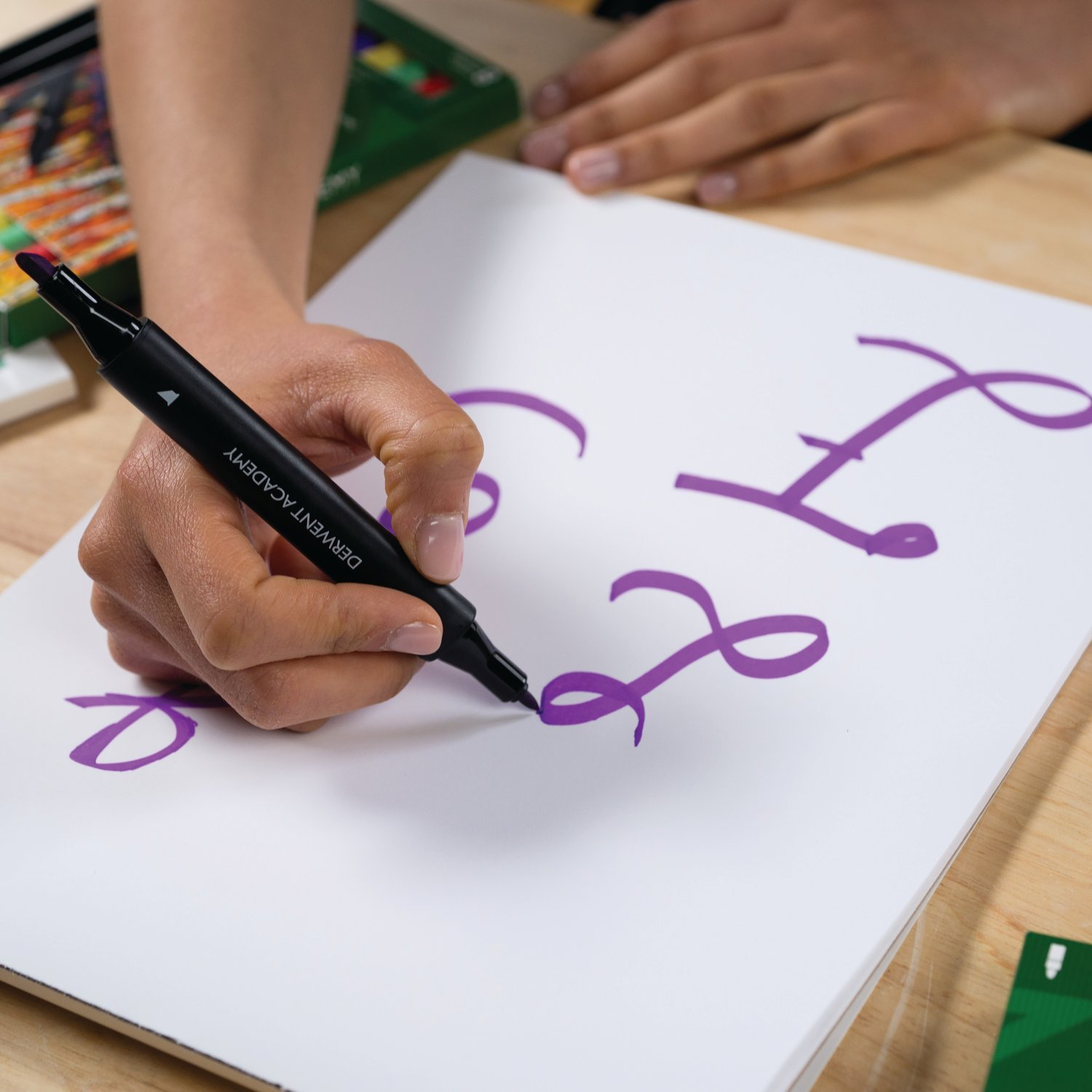 Derwent Academy Marker Paper Pad, 40 Sheets, 9" x 12", Heavyweight (54988) - Image 5