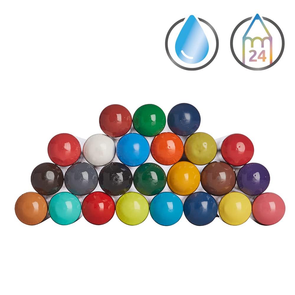 Derwent Academy Watercolor Pencils, 3.3mm Core, Metal Tin, 24 Count (2301942) - Image 3