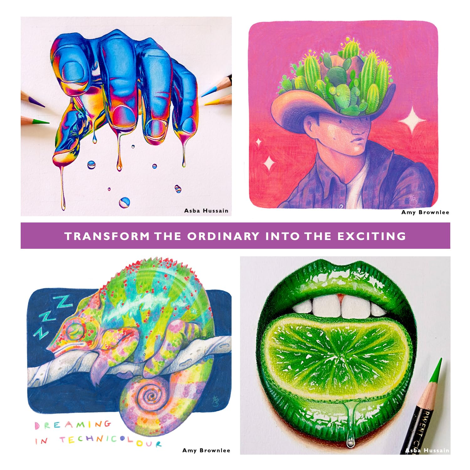 Derwent Chromaflow Pencils, Set of 150 in Tin, 3.5mm Round Core, Premium Core Strength, Blendable with Smooth Texture, Ideal for Drawing, Coloring & Layering, Professional Quality (2306263) - Image 9