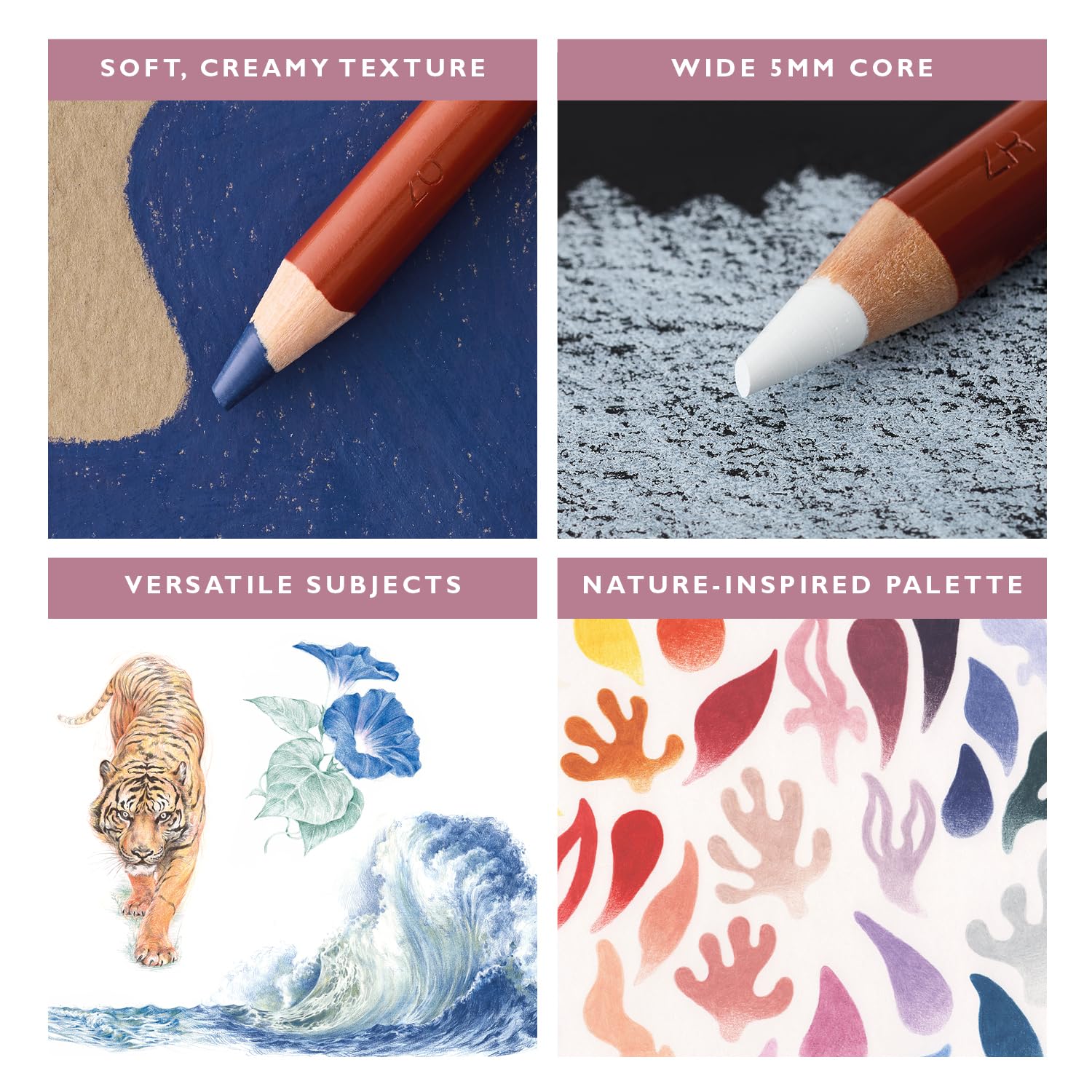 Derwent Drawing Pencils and Accessories, Soft, Metal Tin, 6 Count (0701089) - Image 5