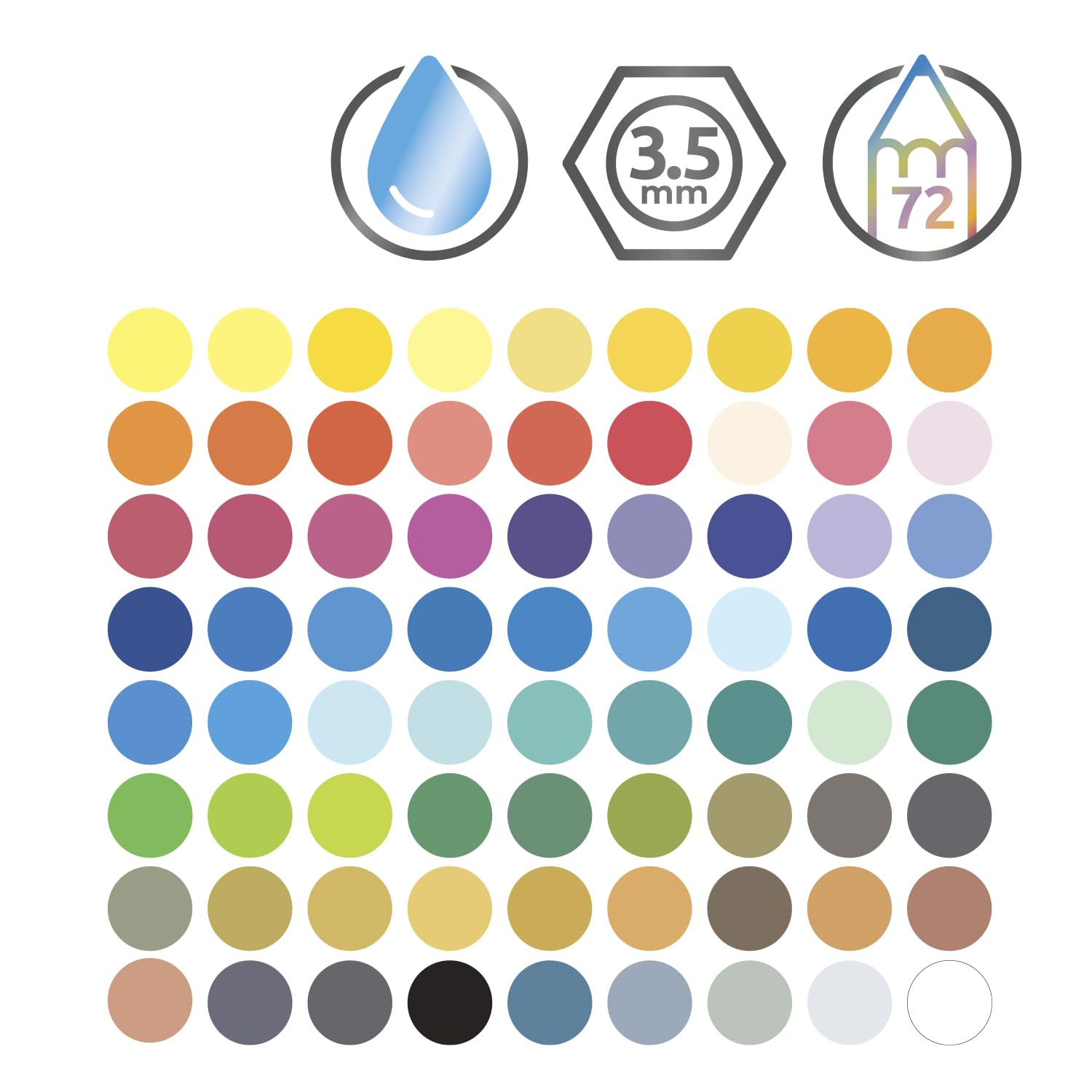 Derwent Colored Pencils, WaterColour, Water Color Pencils, Drawing, Art, Wooden Box, 72 Count (32891) - Image 4