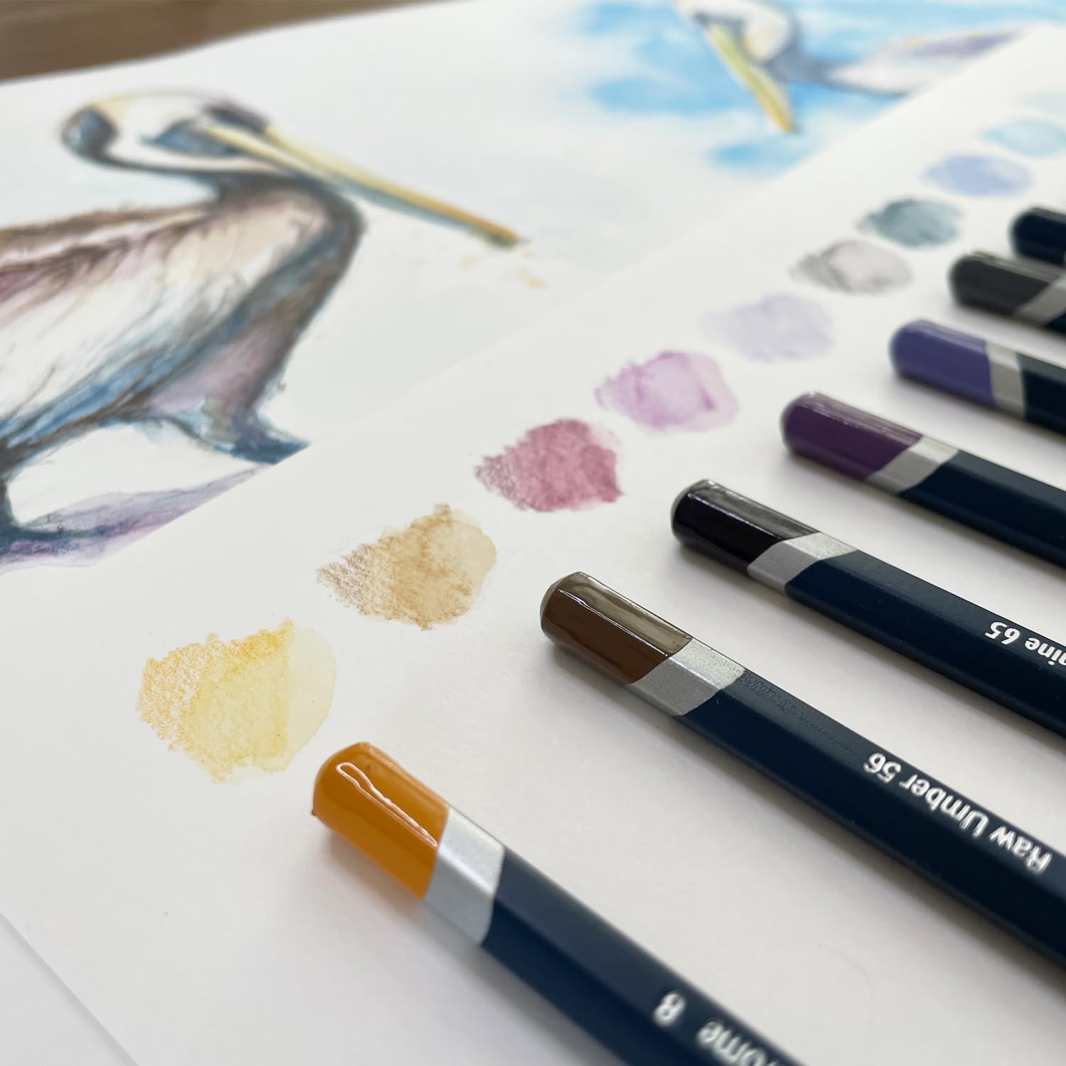 Derwent Colored Pencils, WaterColour, Water Color Pencils, Drawing, Art, Wooden Box, 72 Count (32891) - Image 5