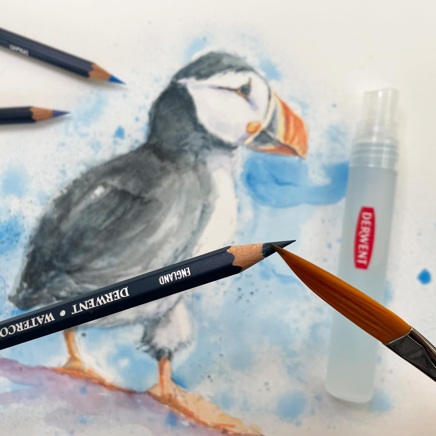 Derwent Colored Pencils, WaterColour, Water Color Pencils, Drawing, Art, Wooden Box, 72 Count (32891) - Image 7