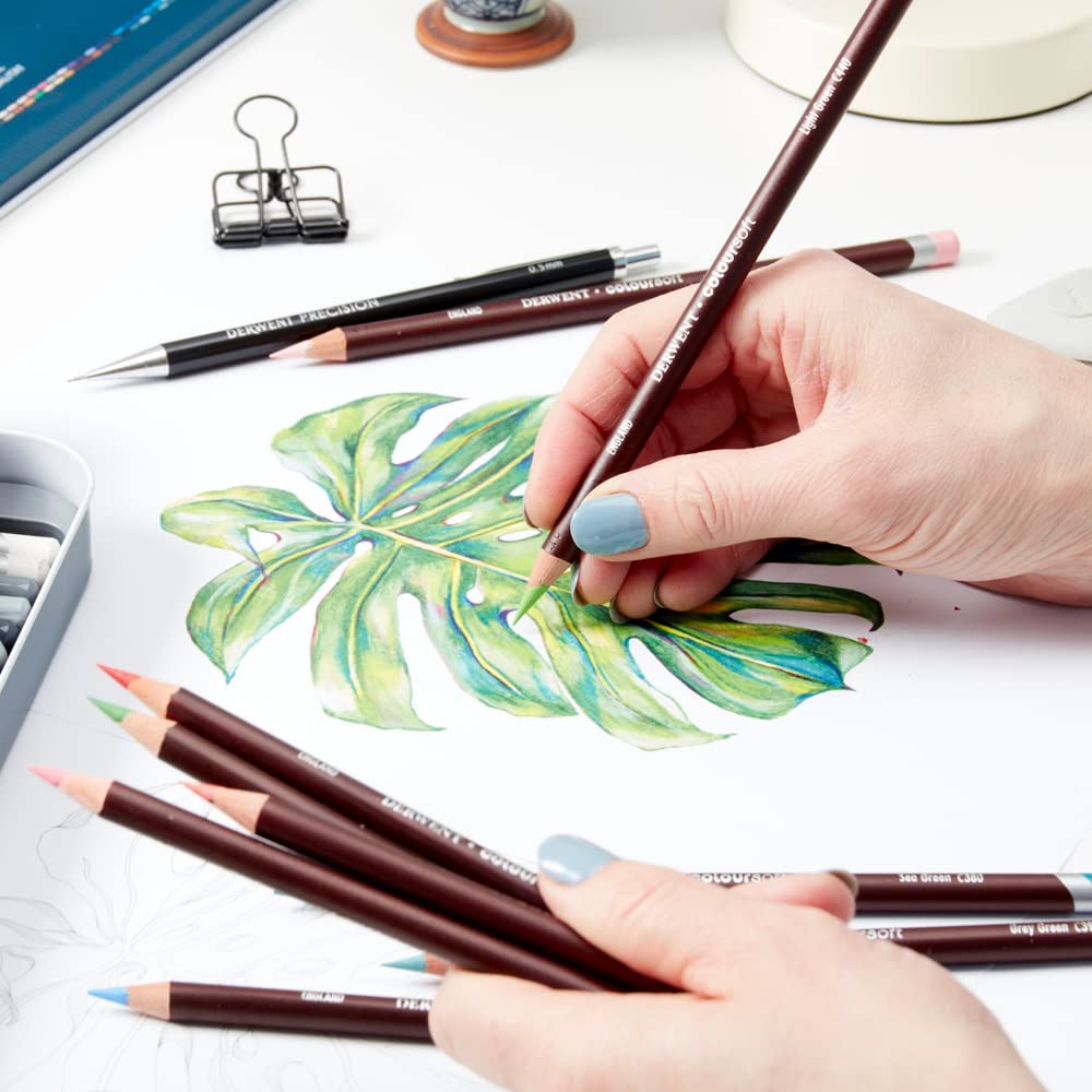 Derwent Colorsoft Pencils, 4mm Core, Metal Tin, 24 Count (0701027) - Image 5