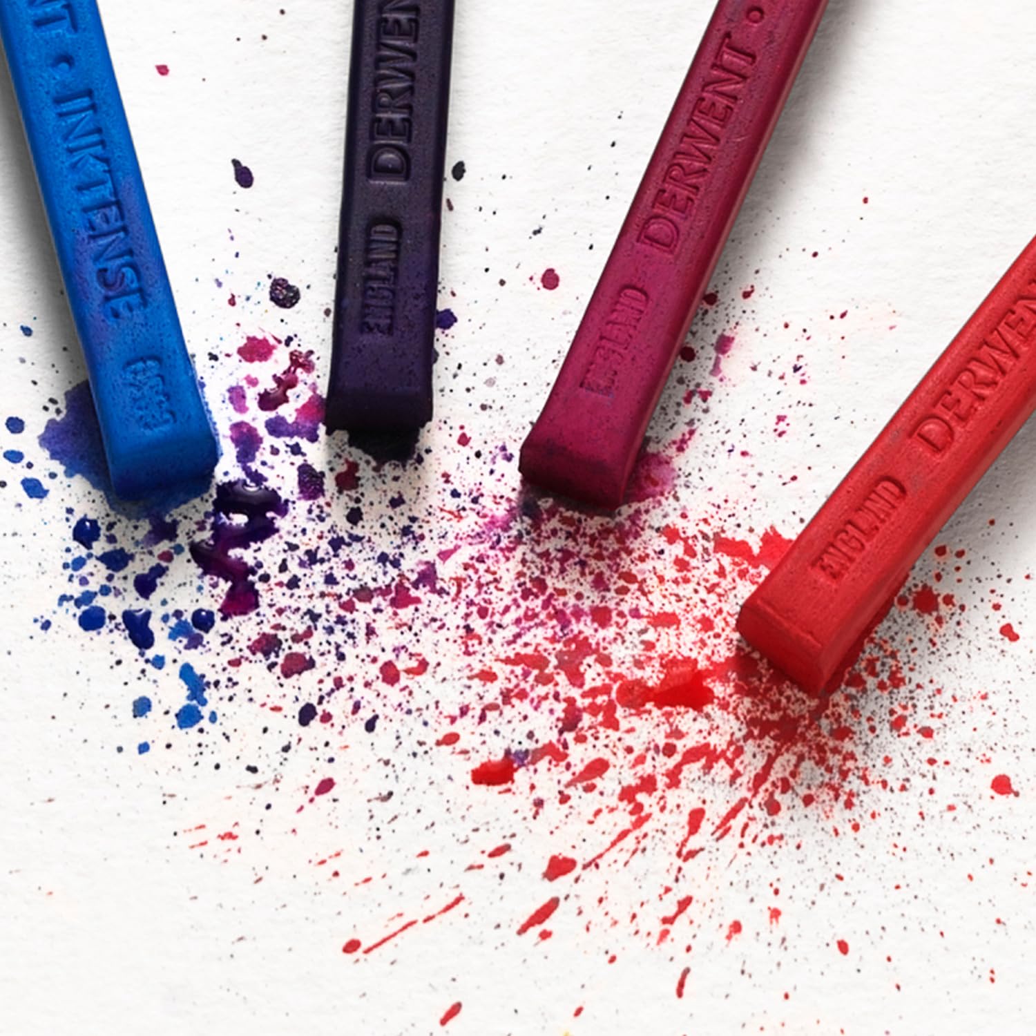 Derwent Inktense Blocks 12 Tin, Set of 12, 8mm Block, Soft Texture, Watersoluble, Ideal for Watercolor, Drawing, Coloring, Crafts and Painting on Paper and Fabric, Professional Quality (2300442) - Image 5